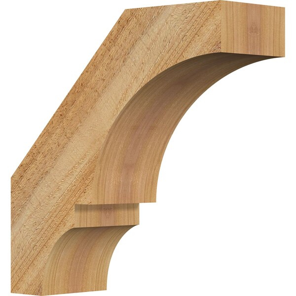 Ekena Millwork 4"W x 12"D x 12"H Balboa Rough Sawn Knee Brace, Western Red Cedar BRC04X12X12BOA00RWR - main
